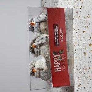 NWT Walgreens Holiday Oranment Fabric Birds 🐦